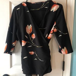 Zara wrap top
